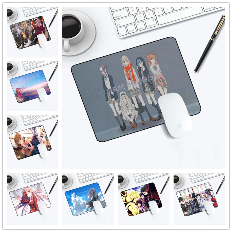

Yuzuoan маленький Аниме Коврик для мыши резиновый otaku selvedge модный Настольный коврик для ноутбука нескользящий 22x18x0, 2 см