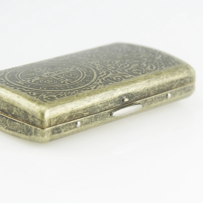 Новый металлический держатель для сигарет карманный контейнер хранения