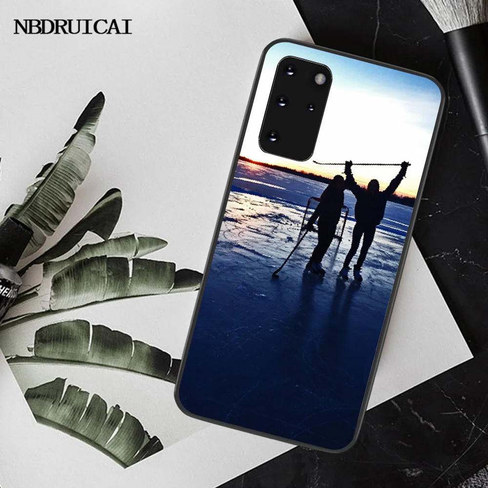 NBDRUICAI Хоккей с шайбой Новое поступление черный чехол для сотового телефона Samsung S20