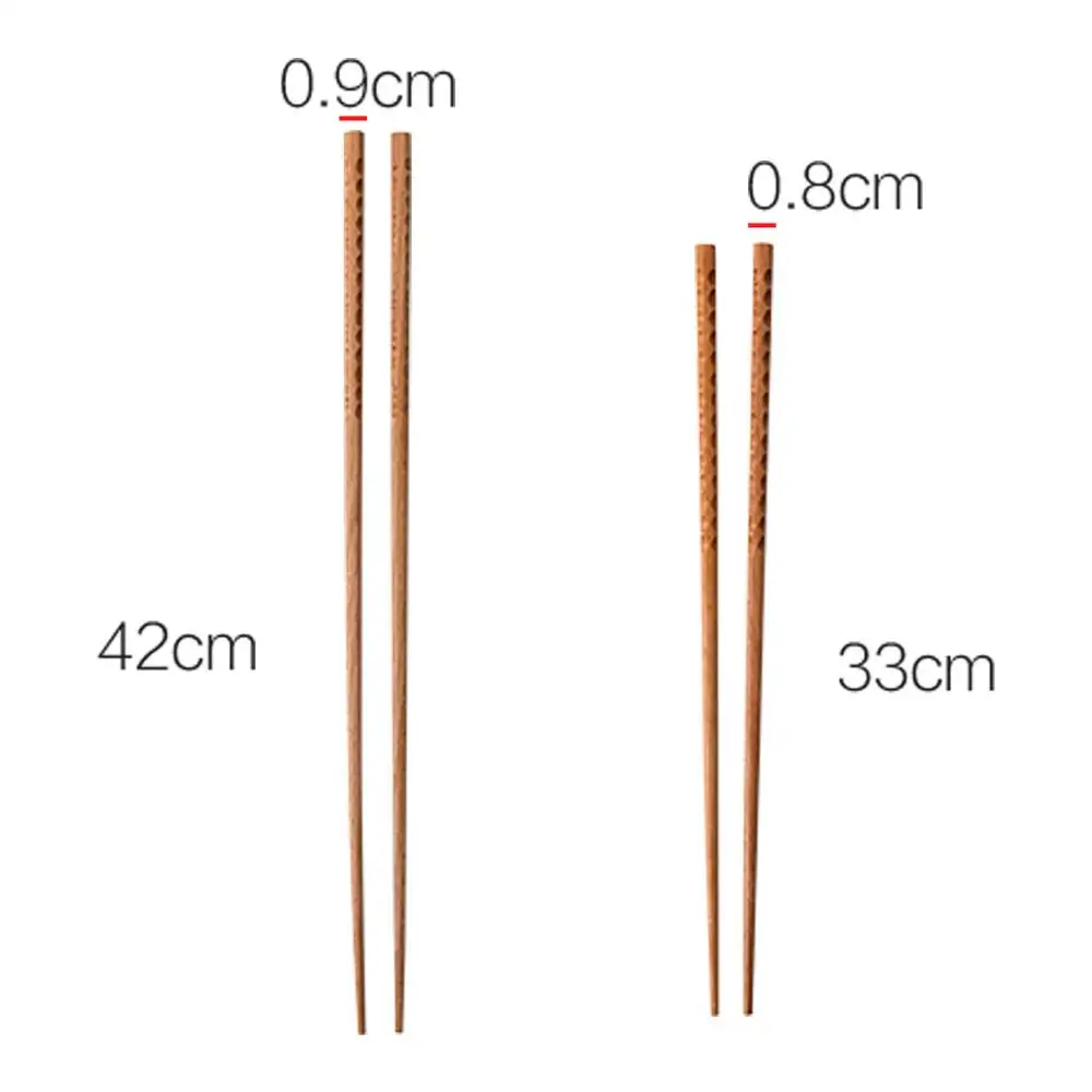 

1Pair Super Long Chopsticks Wooden Chopsticks Cook Noodles Deep Fried Hot Pot Chinese Style Food Sticks Kitchen Tools