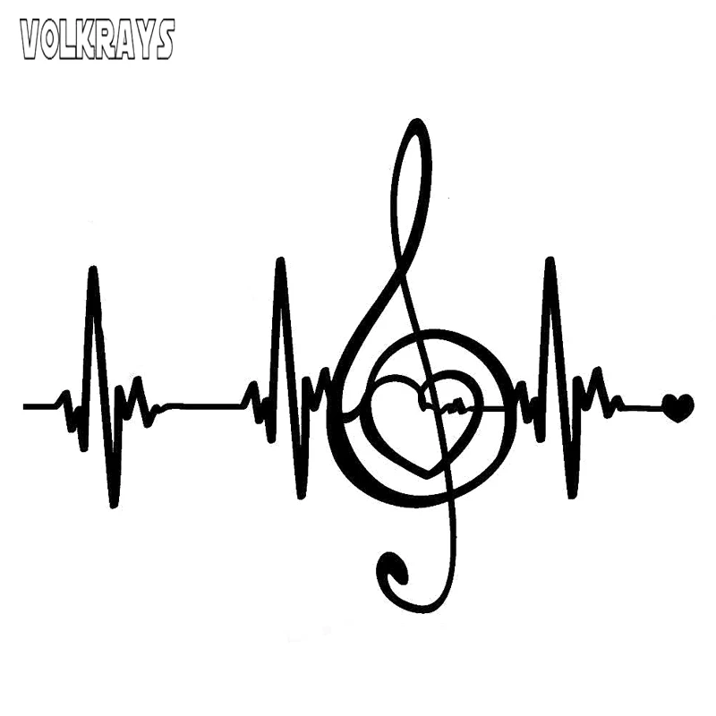 Volkrays индивидуальная Автомобильная наклейка творческая музыка искусственные