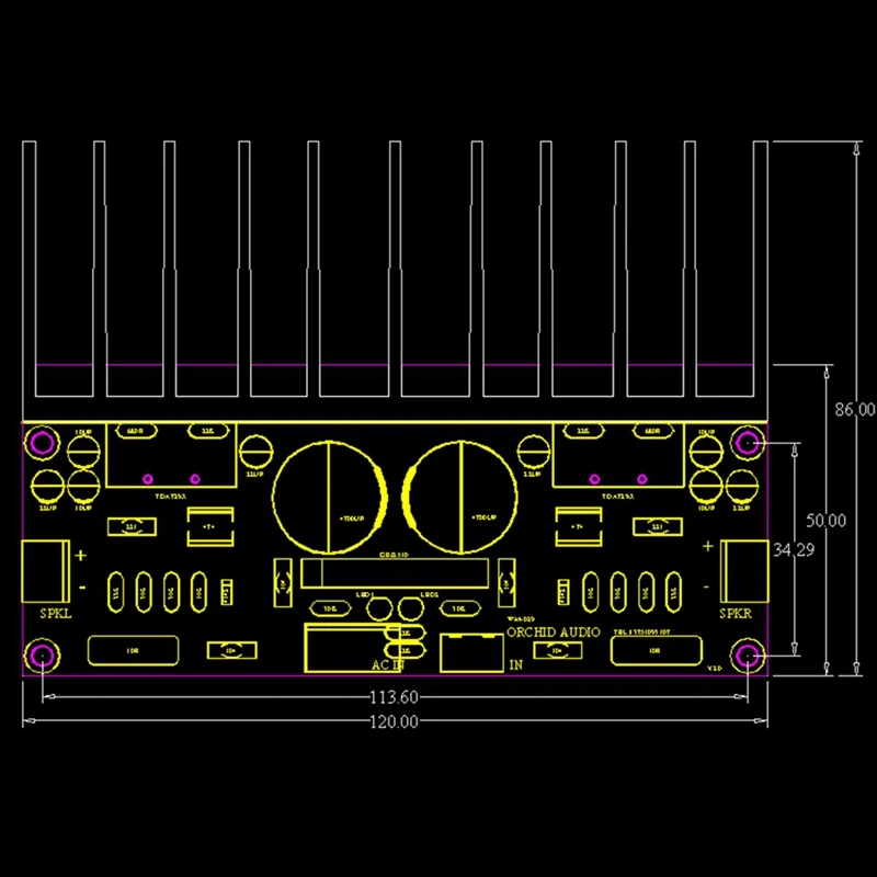 Dual AC12-32V 2 0 Channel TDA7293 100 + 100W HIFI стерео o Плата усилителя (готовый продукт) |