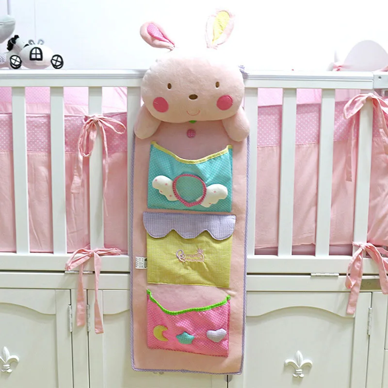 Милая Детская кровать висячая сумка для хранения подгузников органайзер
