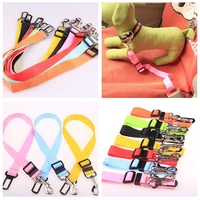reflective nylon retractable elastic dog seat belt pitbull puppy vehicle car safety lever auto traction rope leash
