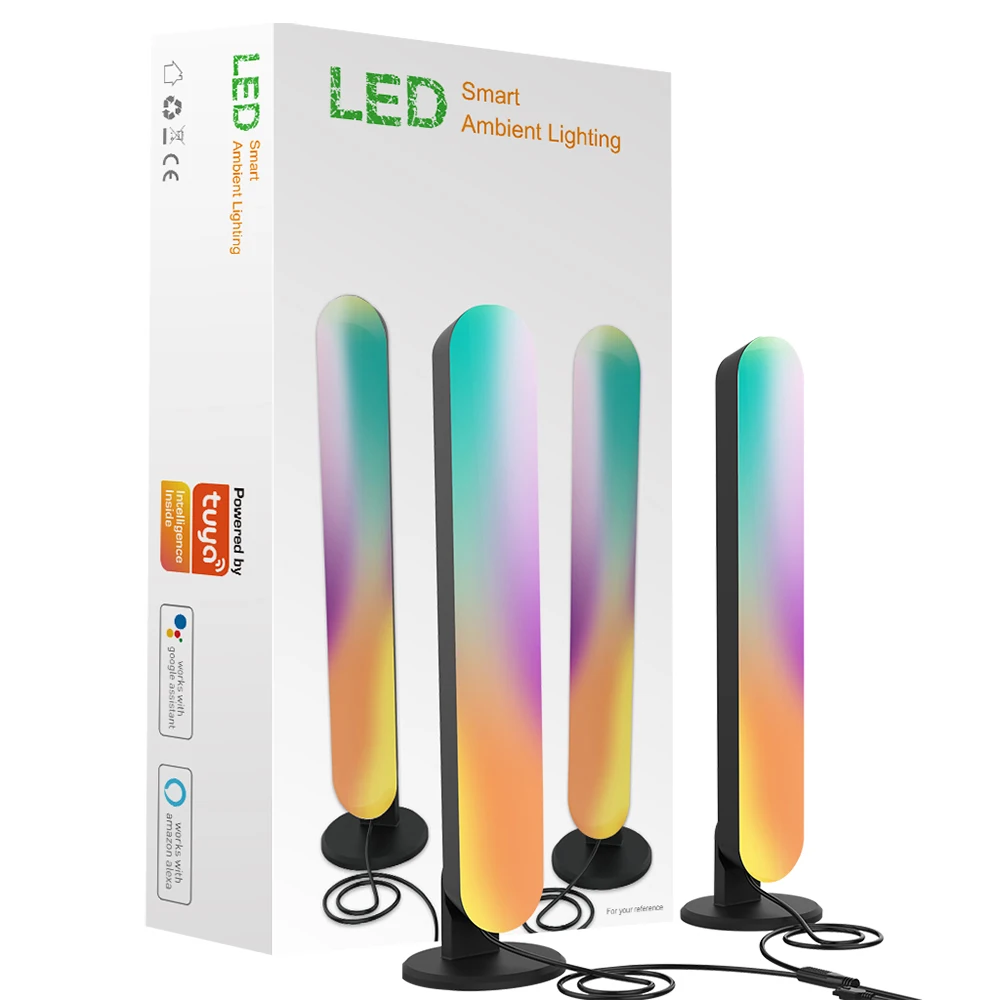 Tuya умный WiFi + IR цифровой музыкальный светодиодный окружающий светильник баров