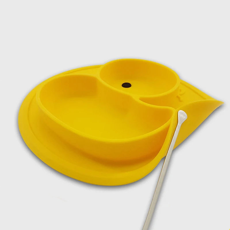 Портативный милый детский поднос на присоске с силиконовой пластиной