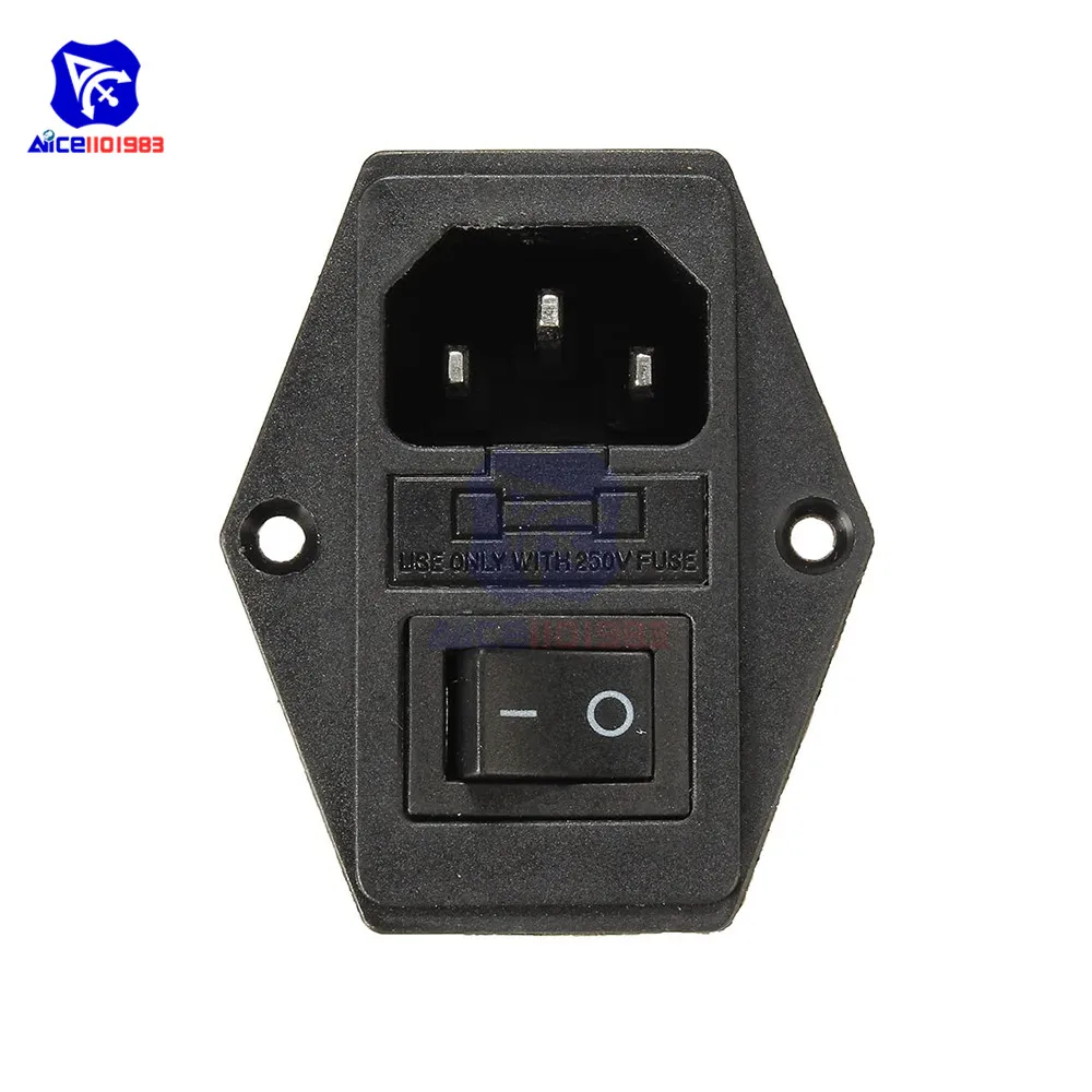 Diymore 10A 250 В AC 3 в 1 Предохранитель ВКЛ ВЫКЛ Выключатель питания розетка|socket power|socket