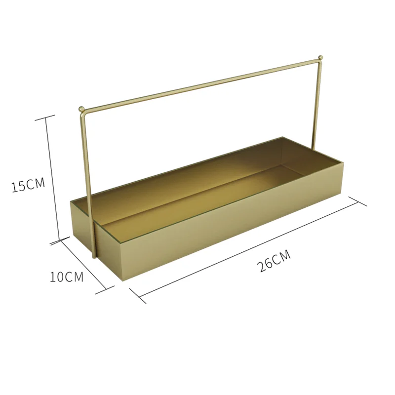 Металлическая настольная стойка в скандинавском стиле Простой ящик для хранения