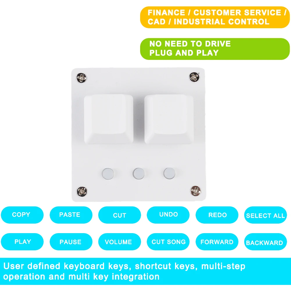 2 key high profile mini keyboard copy and paste custom shortcut keys change keys for music games and one key password osu free global shipping