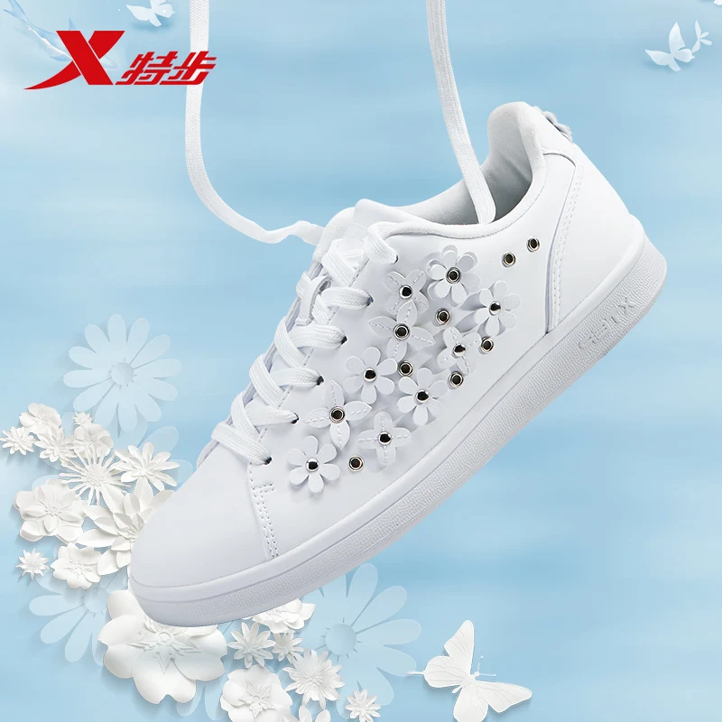 Xtep/женские шикарные Повседневные кроссовки с цветочным принтом женская обувь