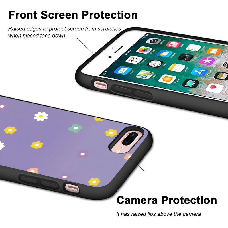 Силиконовый чехол для iphone 11 PRO X XS Max XR 7 8 6 6s Plus с изображением цветов маргаритки