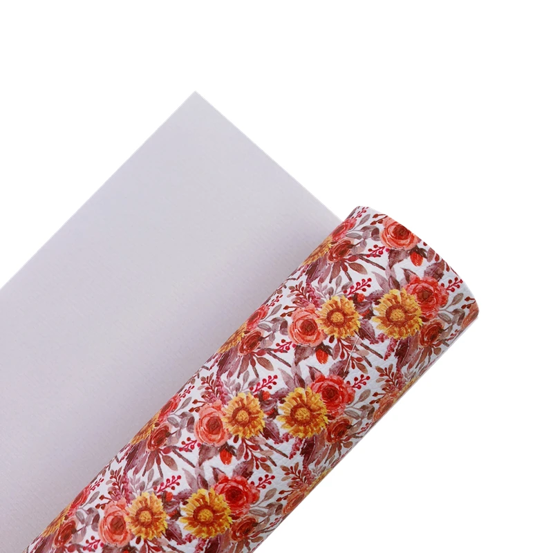 Подсолнухи и розы радужные 30 х2 2 см/A4 сделай сам из искусственной кожи с фетровой