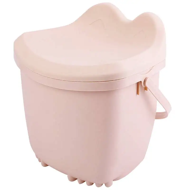 Может сидеть ящик для хранения многофункциональный с ручкой пластиковый