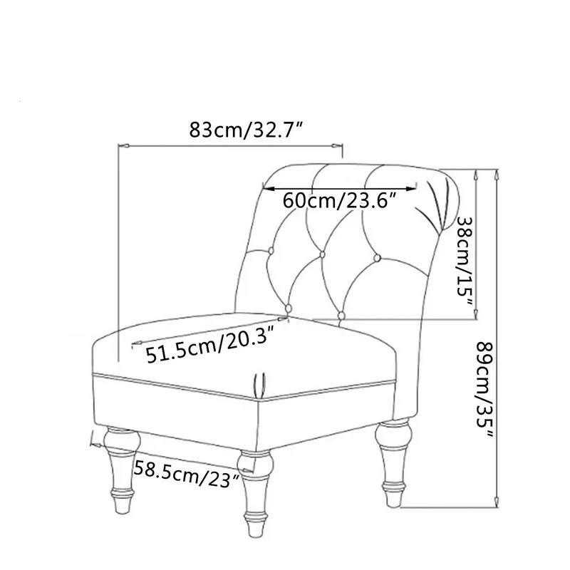 Чехол на одно кресло без подлокотников современный эластичный чехол для дивана