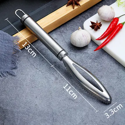 EIMAI нержавеющая рыбья кожа щетка соскабливание рыболовная чешуя терки быстрое