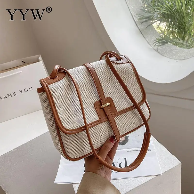 

2021 New Canvas Crossbody Bag Female Soft Surface Shoulder Bags Women Luxury Handbag Lage Capacity For Banquet Party Girl Gifts