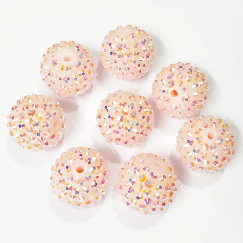 Весенний цвет! Бусины из горного хрусталя с эффектом AB 20 мм 100 шт./лот пастельные