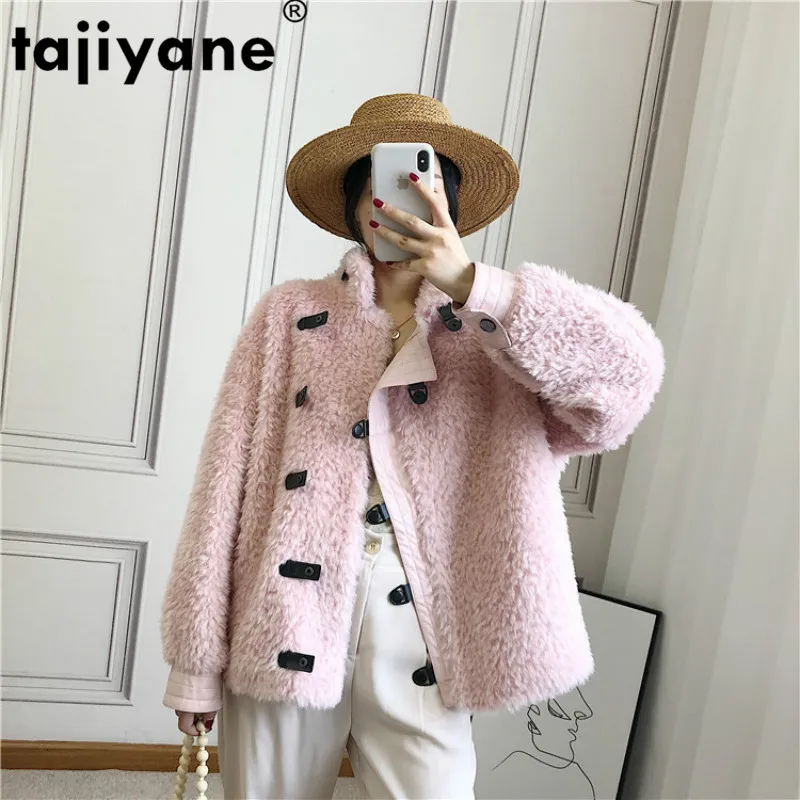 

2real Fur Coat Wool Jacket Spring Autumn Coat Women Clothes 2020 Korean Vintage Sheep Shearling Women Tops Manteau Femme ZT3792