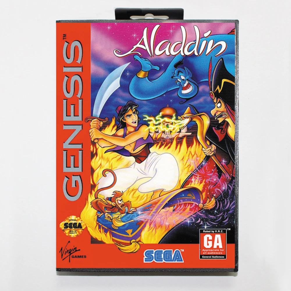 Игровая карта Aladdin 16bit MD для Sega Mega Drive/ Genesis с розничной коробкой|Картриджи| |