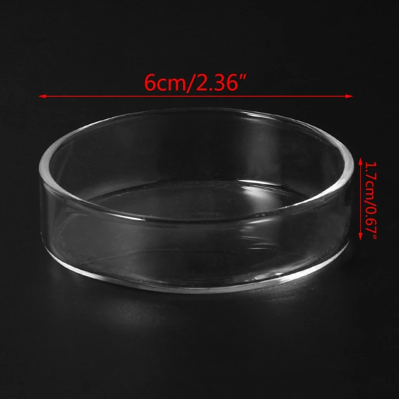 Clear Glass Shrimp Feeding Food Dish Feeder Tray Round Container Aquarium Fish Tank Bowls Tropical Ratfish | Дом и сад