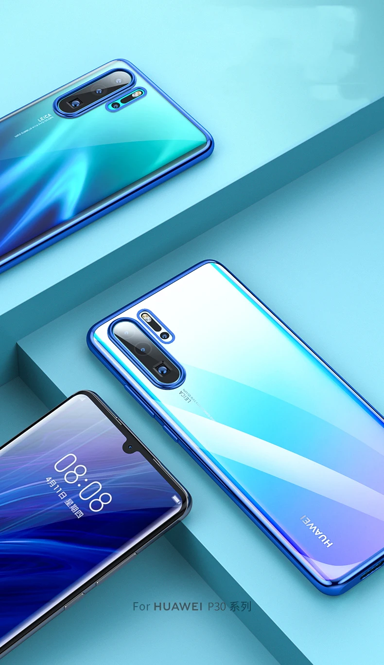 P Smart Z Plus Мягкий силиконовый прозрачный 3D лазерный чехол с покрытием для huawei P30 Pro P20 mate 20 lite Ультратонкий чехол для телефона