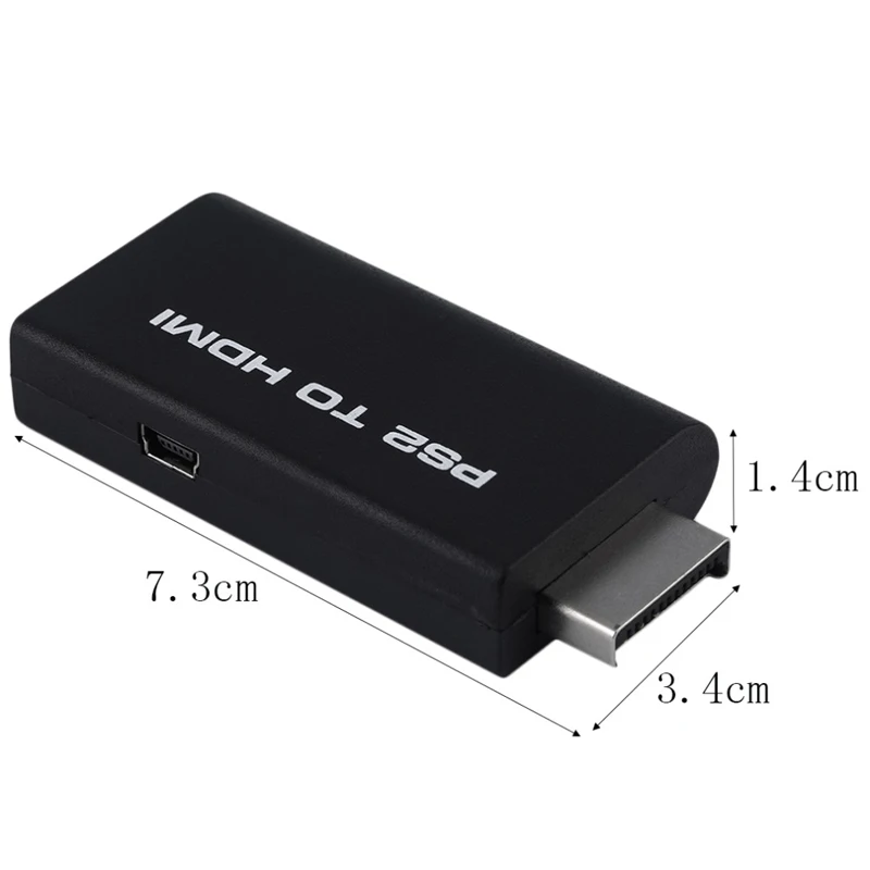 В наличии! Мини для PS2 в HDMI видео конвертер адаптер с 3 5 мм аудио выход HDTV