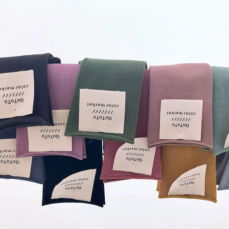 

Korean Cotton Solid Loose Socks Women Candy Color Edge Curling New Fashion Female Long Socks Harajuku Style Heelless Hosiery