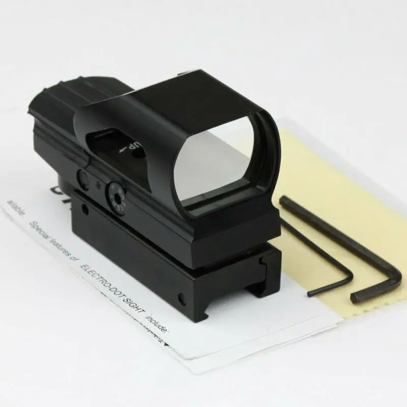 

4 Reticle Red Green Dot Sight Touch-tone Metal Holographic F 21mm Picatinny Rail