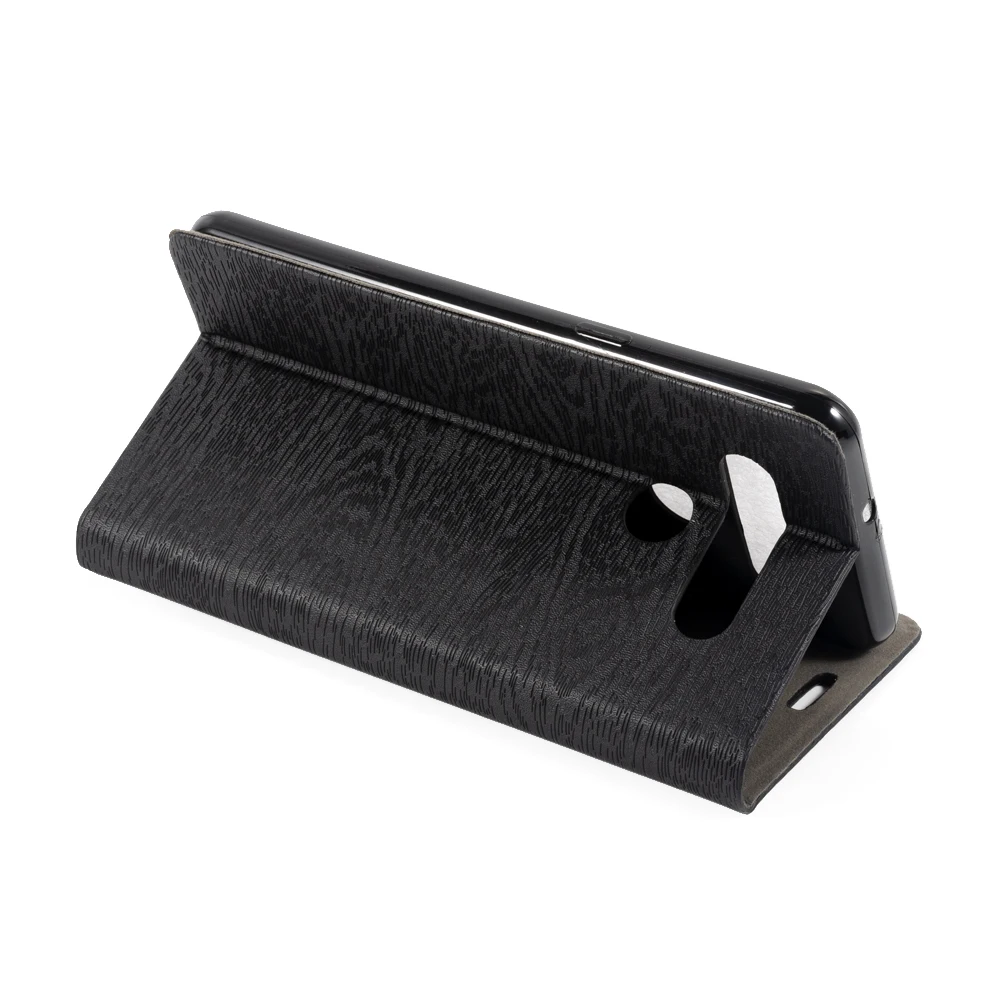 

Wood grain PU Leather Phone Case For LG K51S Flip Case For LG K41S Business Wallet Case Soft Silicone Back Cover