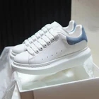 Мужские и женские дизайнерские кроссовки Luxurys, повседневная обувь на платформе, Модные Белые Кожаные Замшевые кроссовки на плоской подошве, Размеры 35-45, S6, 2021