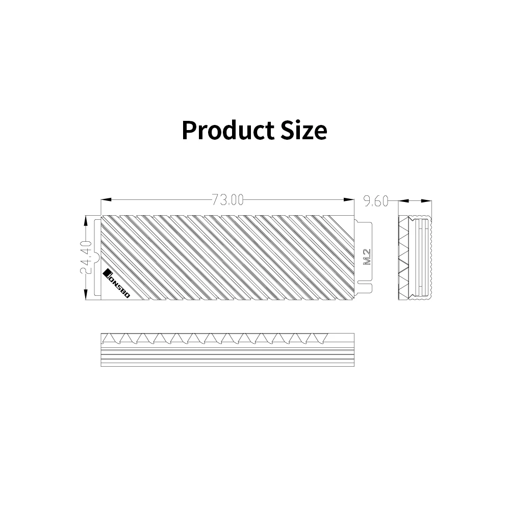 Φ радиатор M.2 SSD теплоотвод алюминиевый дизайнерский без радиатора с