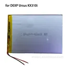 Для DEXP Ursus KX310i литий-полимерный аккумулятор 3,7 v 6000mah планшетный аккумулятор 2 провода