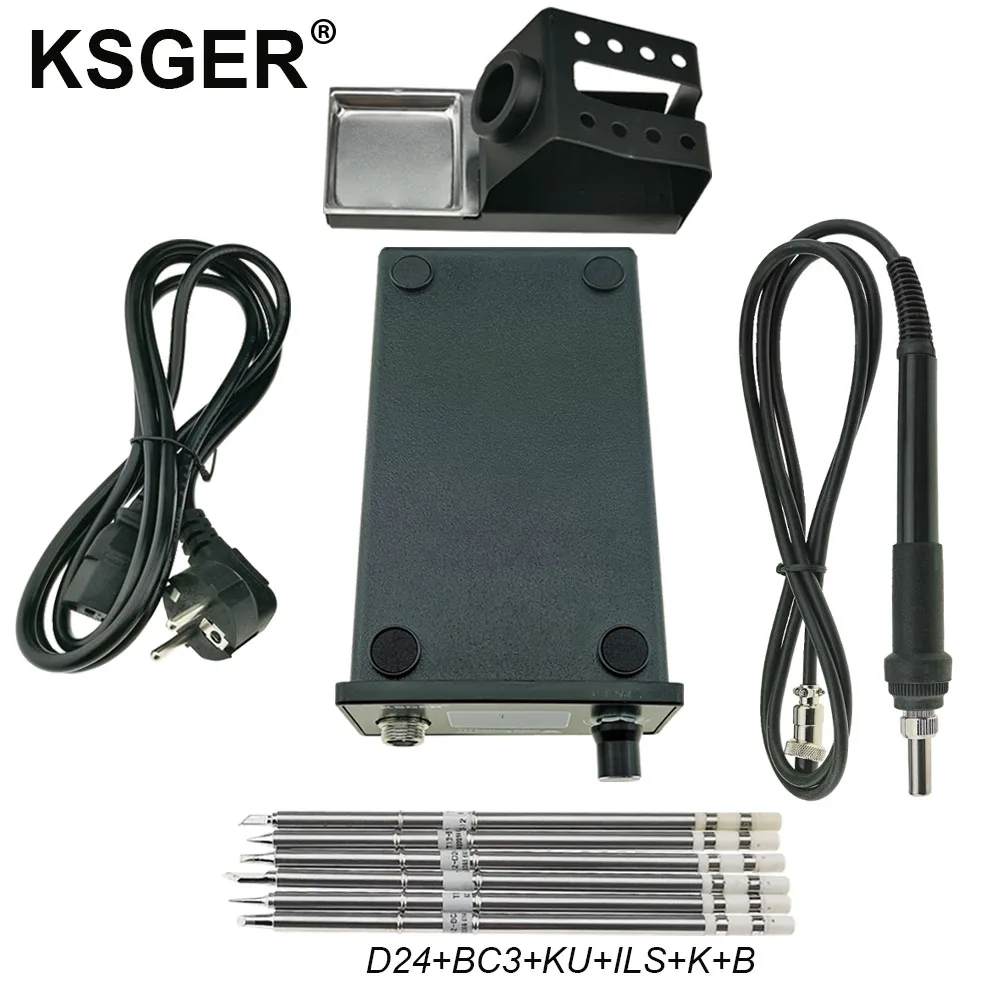 Sets 7 KSGER T12 паяльная станция V2.0 STM32 OLED Цифровые Электрические паяльники Stings DIY сварочные инструменты быстрый нагрев T12 наконечник утюга - Цвет: Sets 7