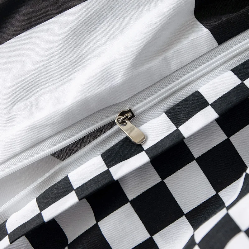 

High quality Bed linen cotton duvet cover Euro bedding set Quilt cover Lines sheets Bedspread for bed Pillow case Home Textile