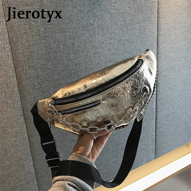 Поясная Сумка JIEROTYX в стиле панк для девушек Женская поясная сумка из