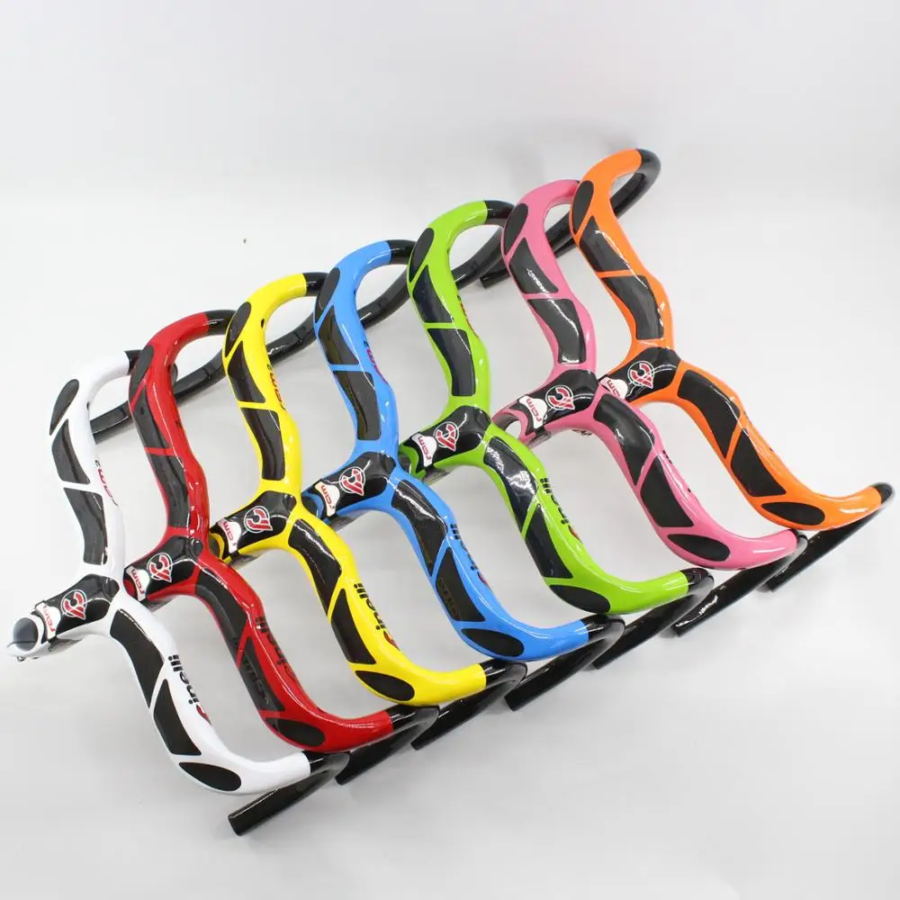 Новый Подгонянный полностью углеродный велосипедный руль дорожный и стержень