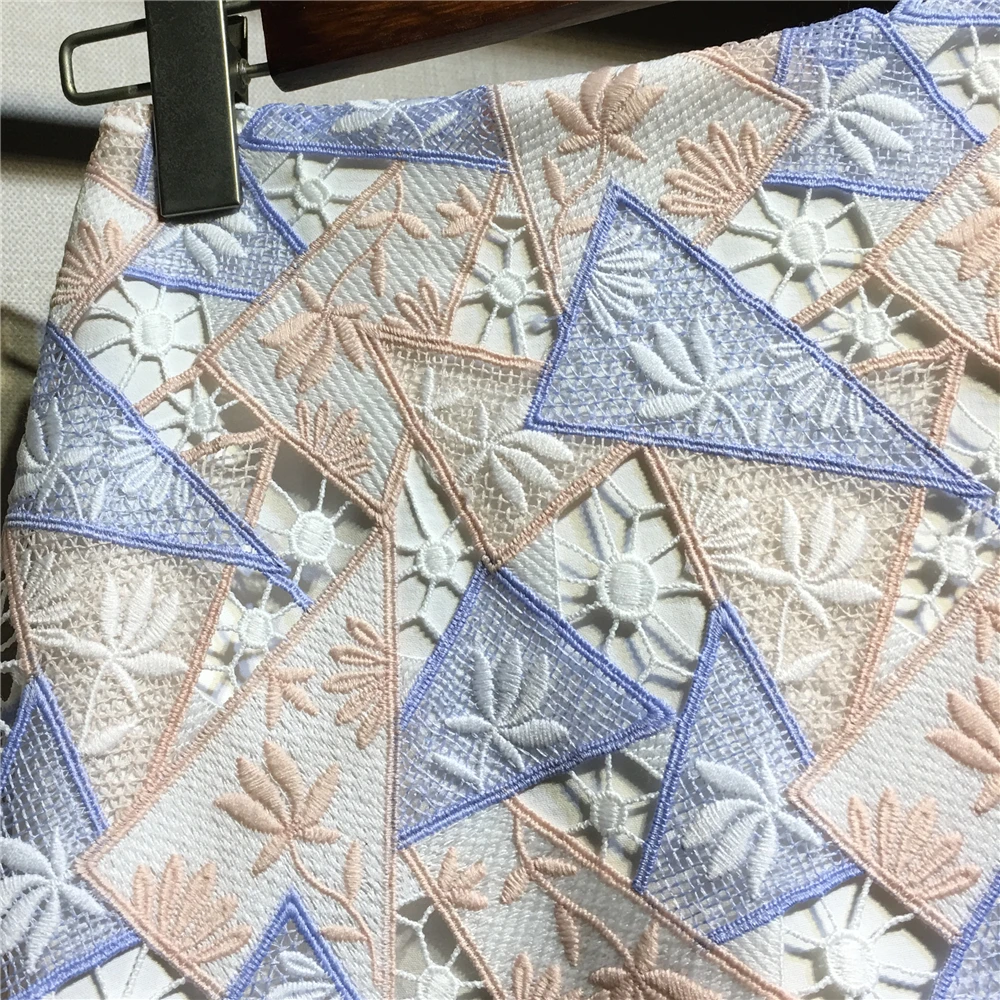 

2020 Irregular Lace Skirt Female Summer Bag Hip Skirt Elegant High Waist Cutout Lace A- Line Skirt for Women