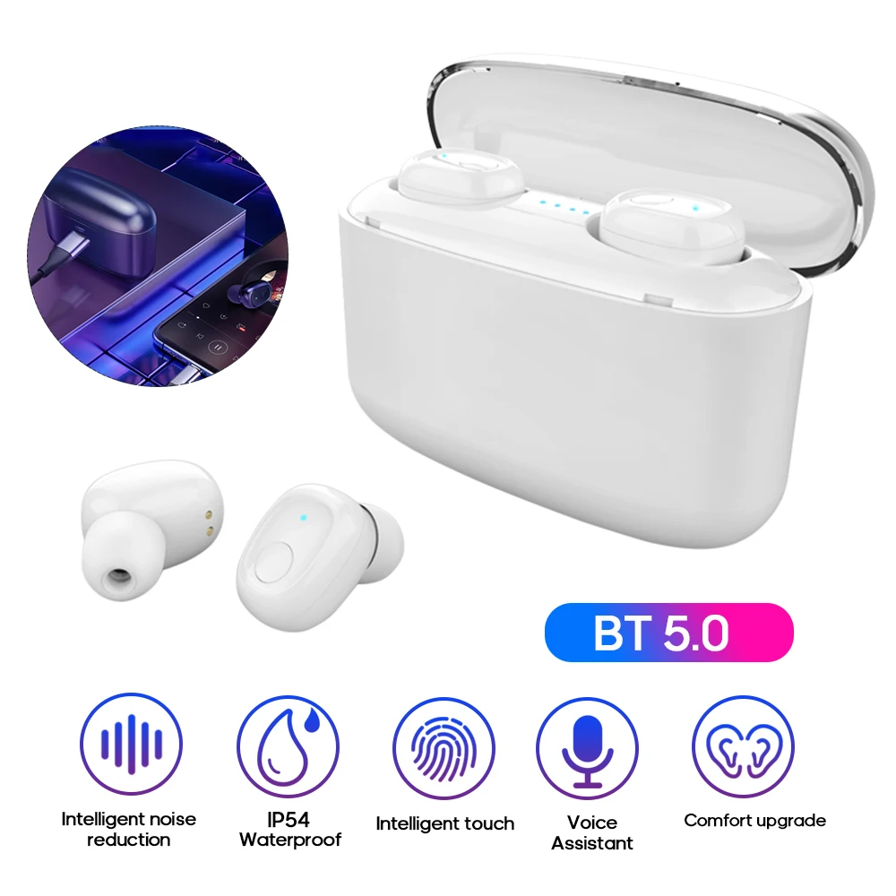G5S наушники вкладыши TWS Bluetooth 5 0 гарнитура 6D HiFi спортивные автоматическое