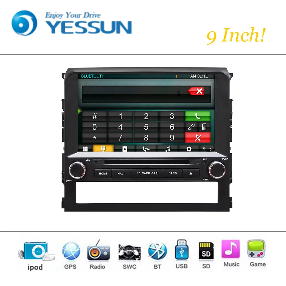 Автомобильный dvd плеер Android Wince система для Toyota Land Cruiser LC200 2000 2016 Радио Стерео GPS