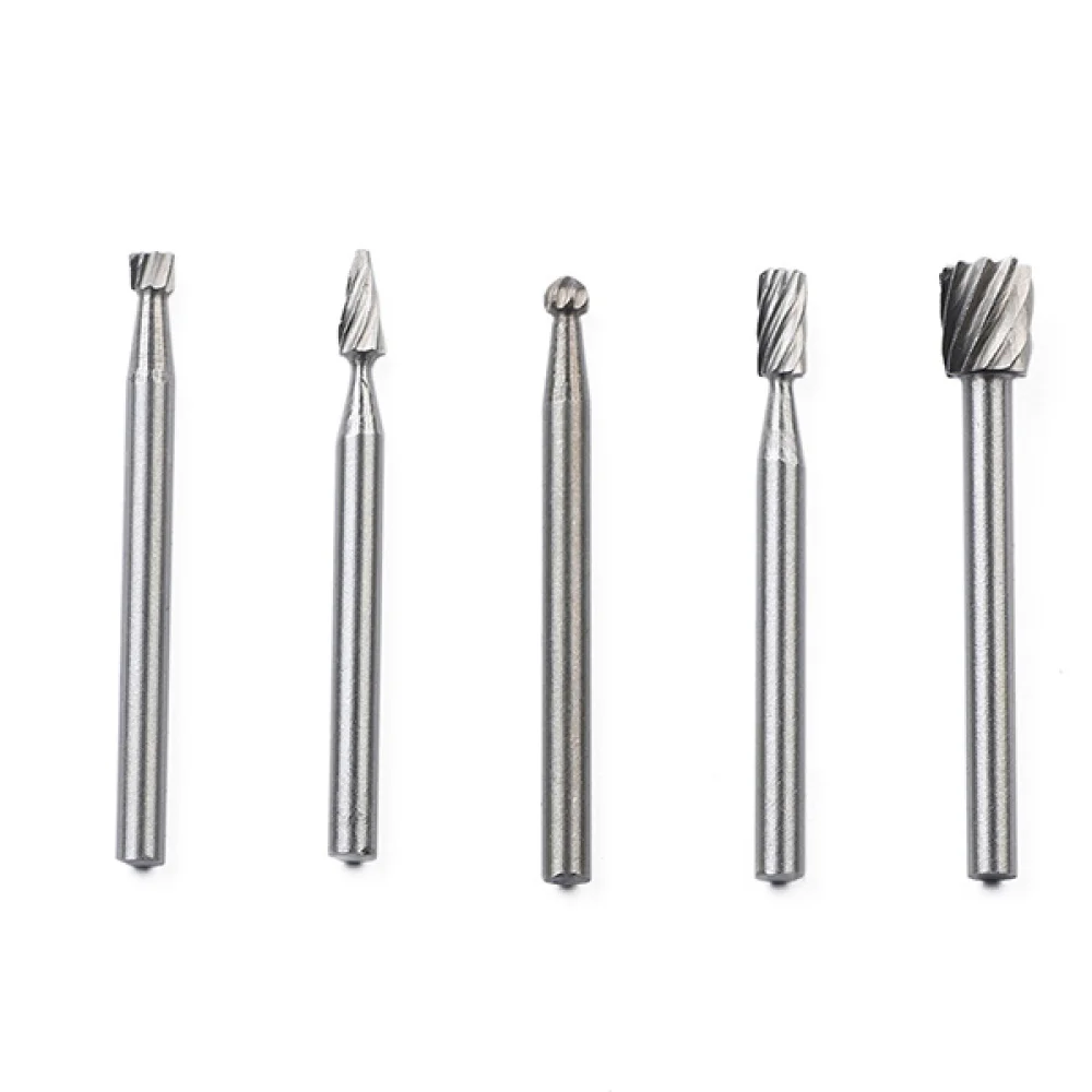 

10pcs HSS Routing Router Bits Burr for / Woodworking / Carving / Engraving / Drilling Rotary Tools 3mm