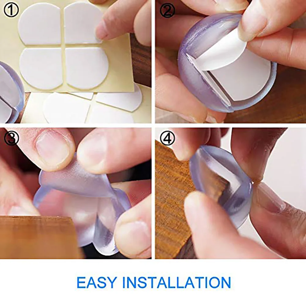 

12Pcs Child Baby Safety Silicone Protector Table Corner Edge Protection Cover Children Anticollision Edge Guards For Baby Safety