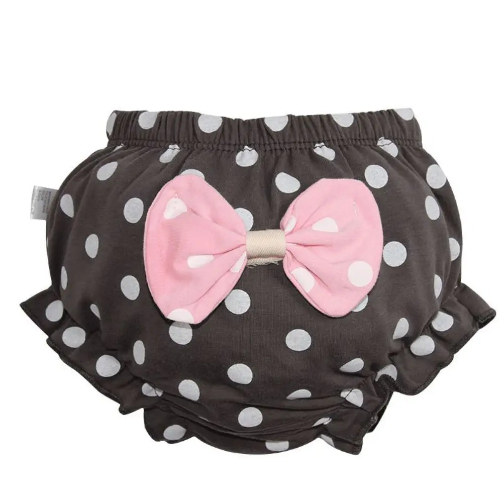 

Kids Can wear outside Cotton Underwear Panties Girl Baby Infant Cute Big Bow Dots shorts For Children fashion Underpants gift