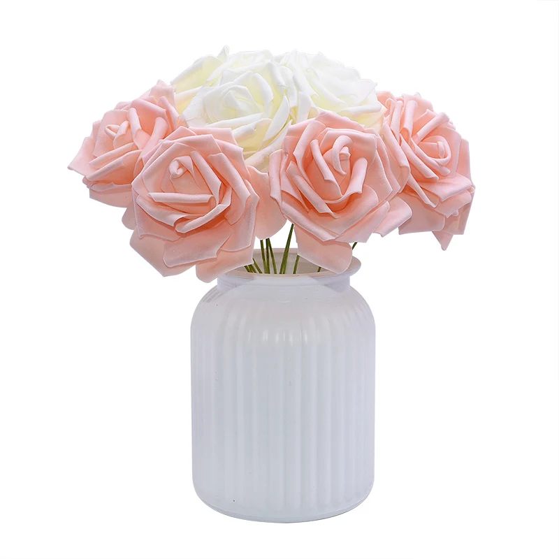 10/25 шт. 8 см искусственные цветы розы из пены романтика свадьба Невеста Букет