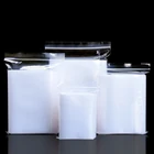 Прозрачные толстые сверхпрочные пластиковые маленькие повторно закрывающиеся полиэтиленовые пакеты с замком-молнией, 50 шт.