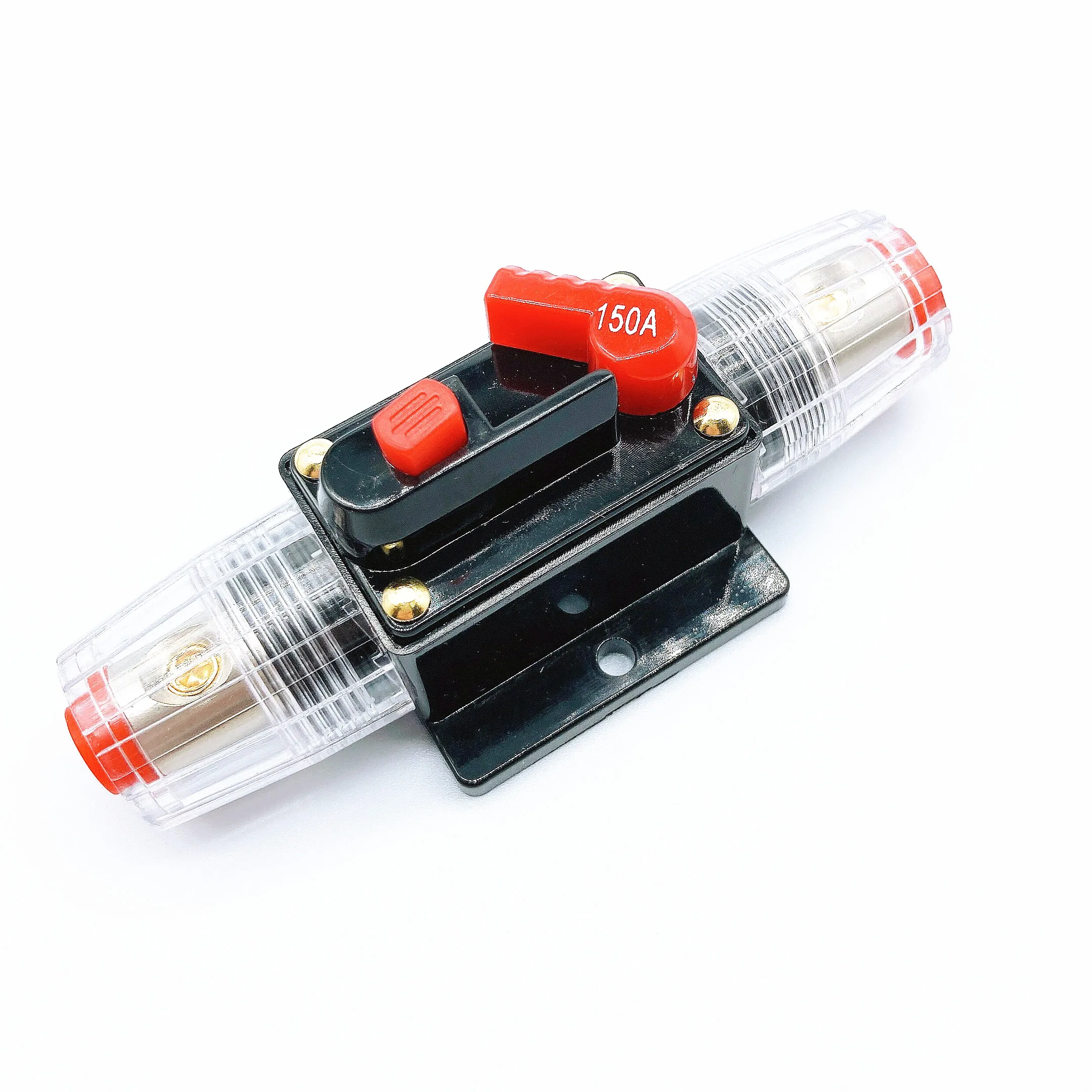 

100A 50A 60A 80A 150A 12V 24 Car Truck Audio Amplifier Circuit Breaker Fuse Holder AGU Style Stereo Amplifier Refit Fuse Adapter