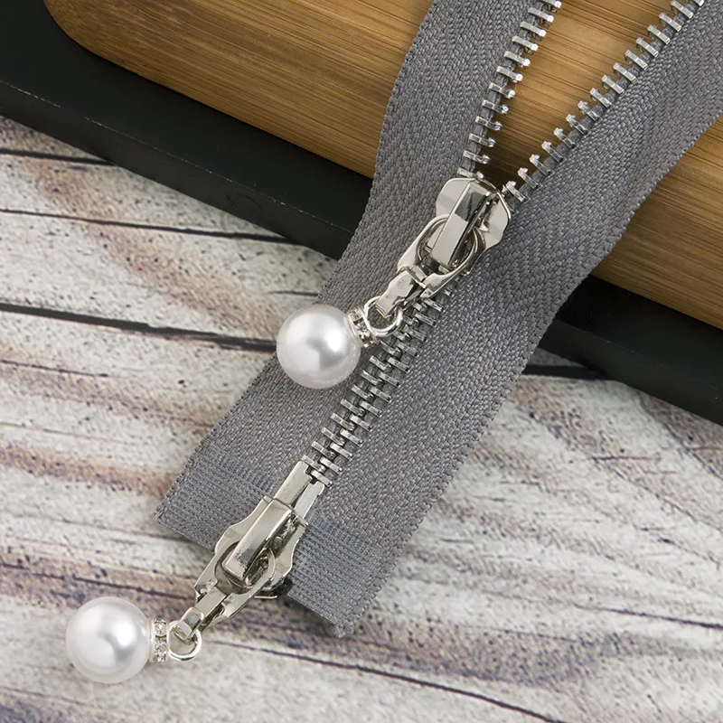 graysilver120cm 1/2 шт. 85 см 120 см 5# разъемная застежка-молния жемчужные металлическая молния eco-friendly открытые пальто куртки застежки-молнии для шитья одежды застежки-молнии для рукоделия KY969 - Цвет: graysilver120cm