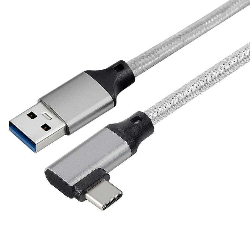 Кабель USB Type-C 90 для зарядки и синхронизации данных 5A gen2 C VR AR Galaxy Note 8 S8 Plus Huawei mate 20