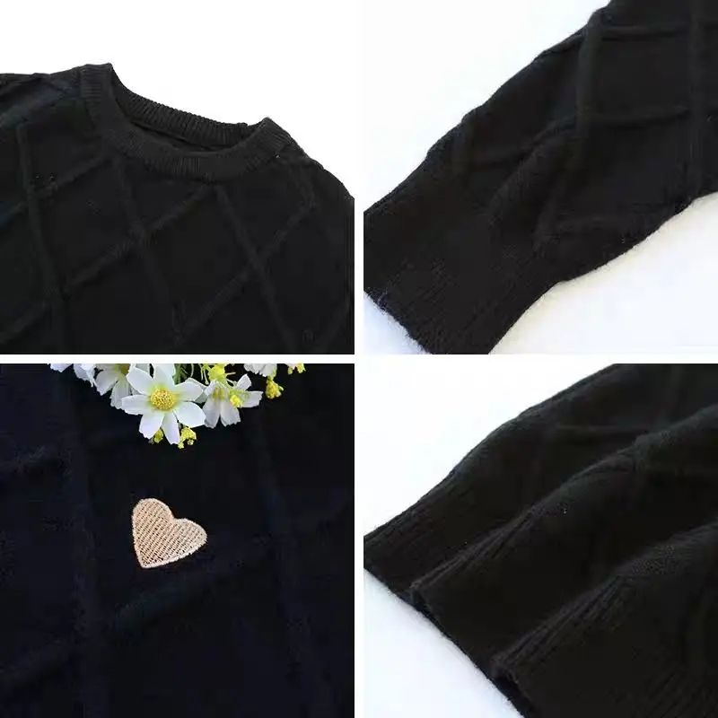 

QWEEK Christmas Sweater Dress Women Autumn Winter 2020 New Year Casual Long Sleeve Red Mini Dress Streetwear Dresses for Women