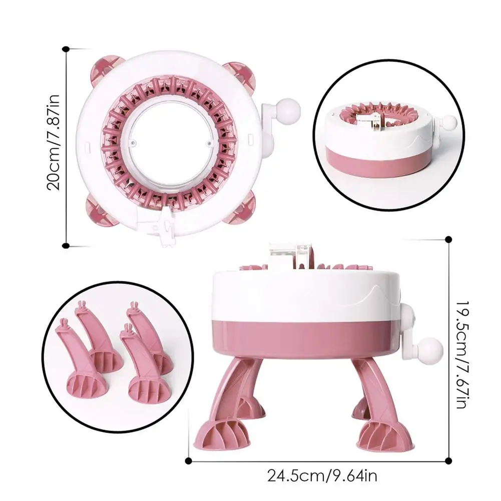 Машинка для вязания шерсти ручной работы 22 спицы цилиндрический шерстяной