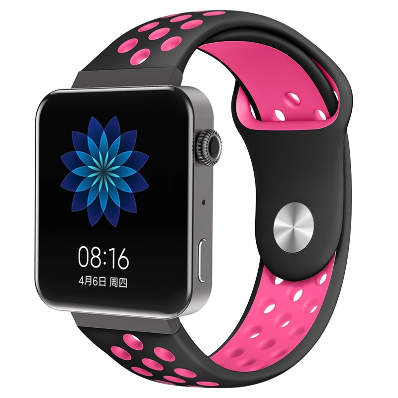 8066 Мягкий силиконовый ремешок для часов для xiaomi smart watch, новинка, сменный ремешок для mi watch, резиновый ремешок для часов, аксессуары - Цвет: 8066